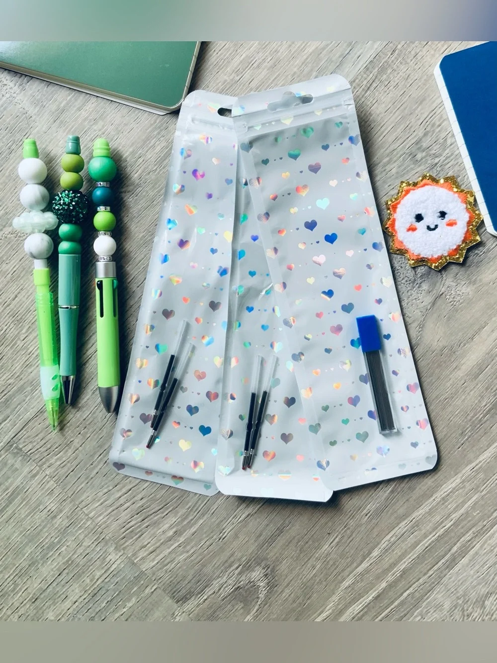 NEW📚 Homemade Crafted Stationery Set w/ Pens & Notebooks OS
